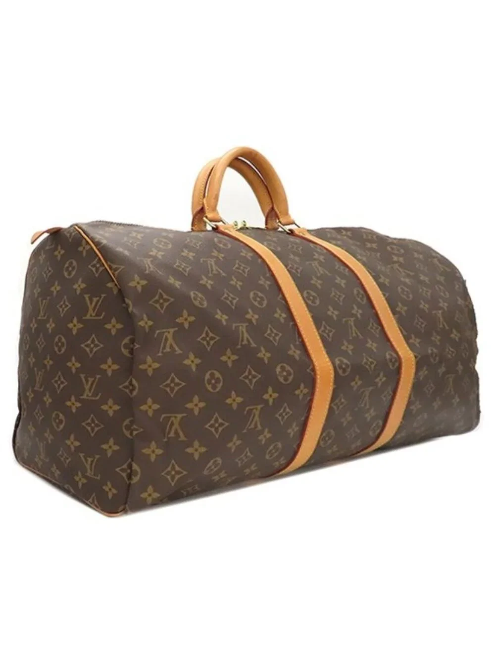 Louis Vuitton Boston Bag Keepall 55 Monogram Canvas Gold Hardware - Picture 2 of 15